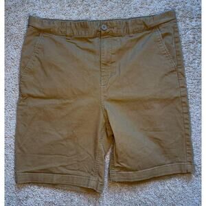 Old Navy Built-In Flex Mid-Rise Flat Front Chino Short Brown Boy's Size Plus 18